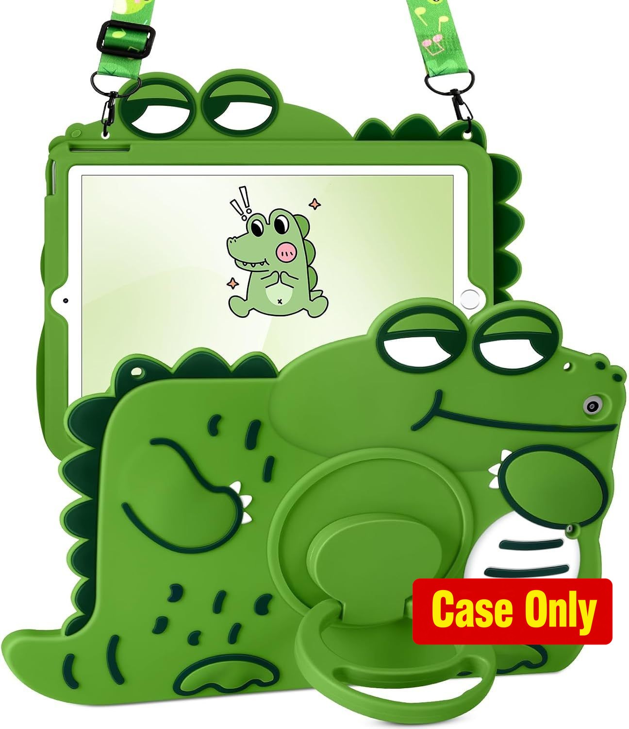 Cute Kawaii iPad 10.2 Inch Case for 9th/8th/7th Gen with Soft Silicon & Handle S