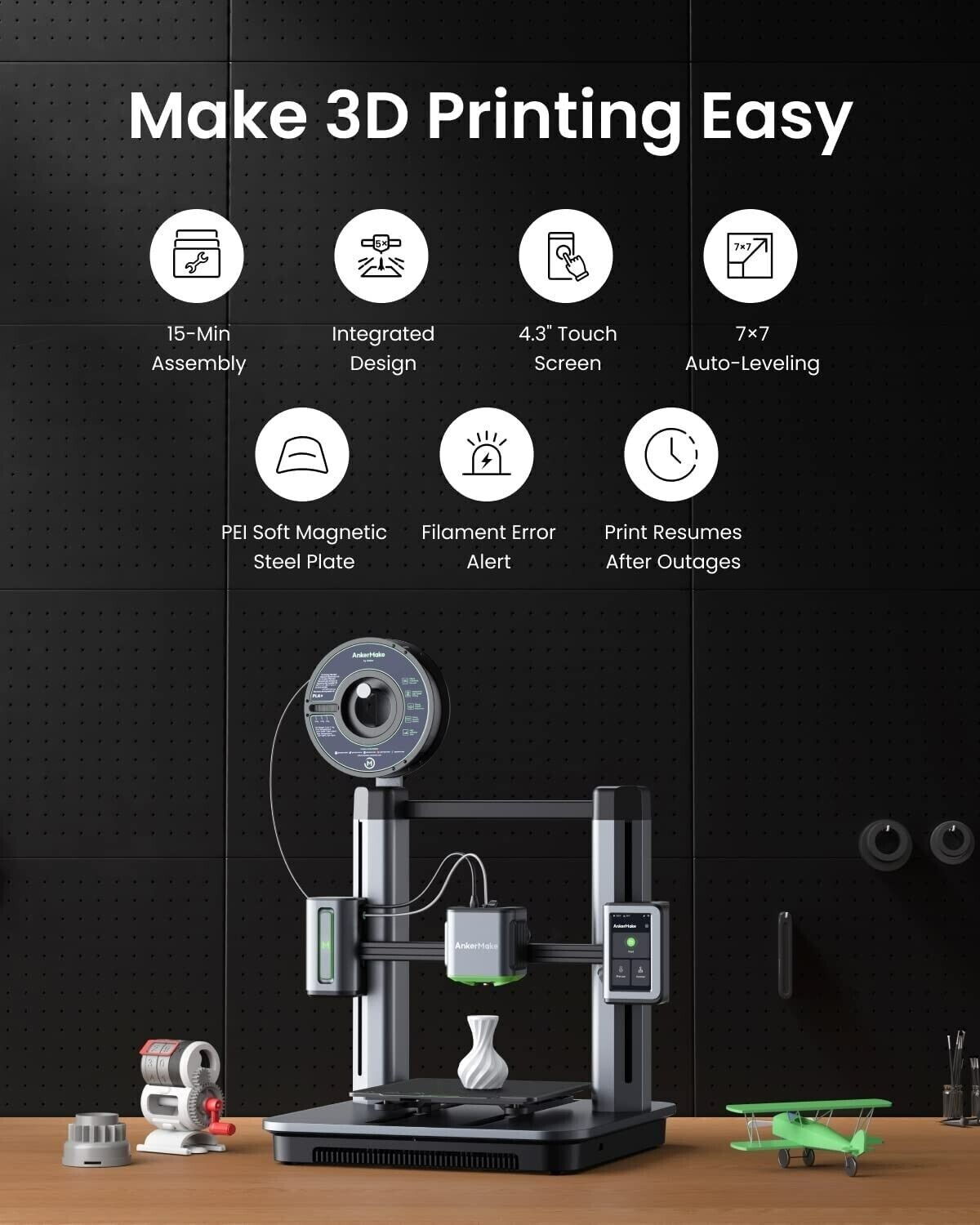 AnkerMake M5 - NEW FACTORY SEALED + 3 FILAMENT REFILLS