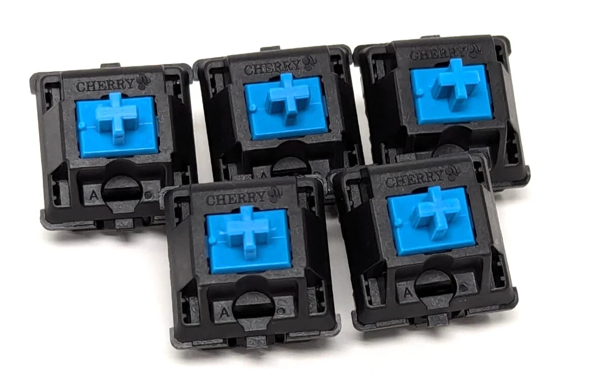 LOT OF 30 Cherry MX2A Blue Clicky Switches for Mechanical Keyboard