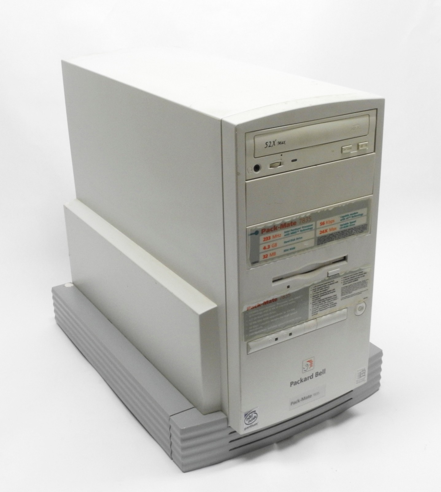 VINTAGE PACKARD BELL PACK-MATE 7835 DESKTOP 233MHz + ISA SLOT + GAMES WINDOWS 95