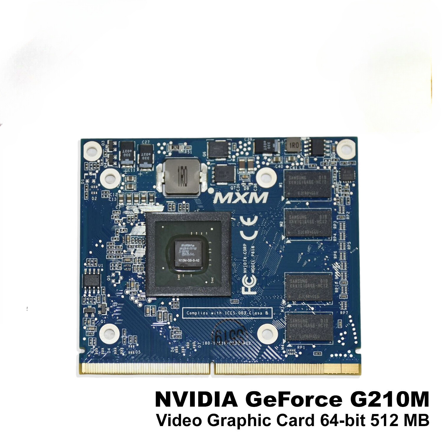 NVIDIA GeForce G210M Video Graphics Card 512 MB DDR3 64-bit 1500MHz VG.PCMG2.100