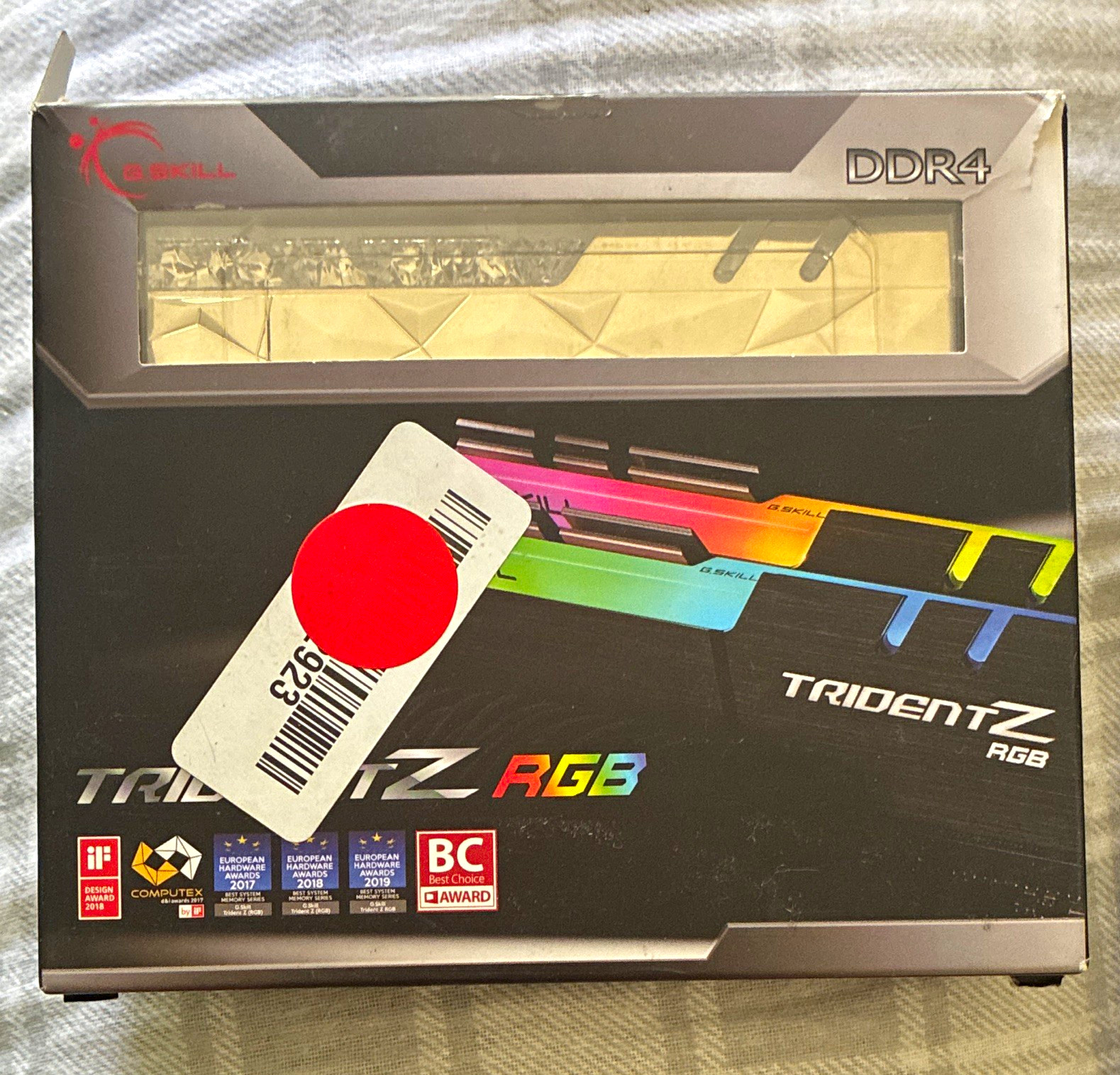 G.SKILL Trident Z RGB 64GB  (4x16GB) DDR4-3600 DIMM RAM Kit CL16 (2 sticks only)