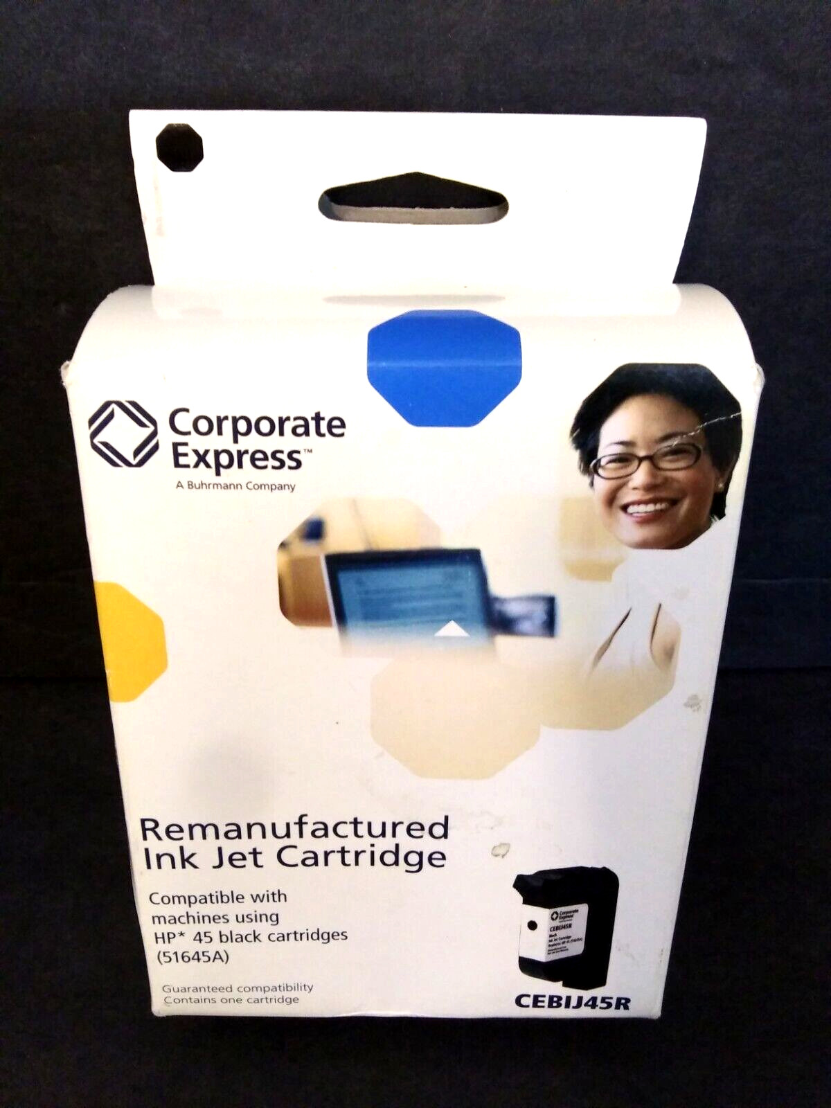 Corporate Express Ink Jet Cartridge Black HP 45 51645A CEBIJ45R