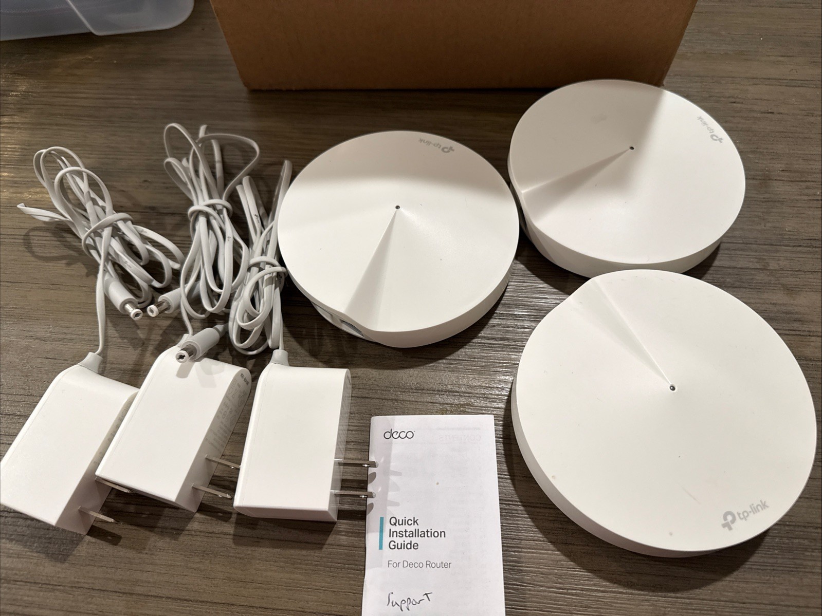 Deco M5 TP-Link AC1300 Whole Home Mesh Wi-Fi System 3-Pack Bundle AC Adapter
