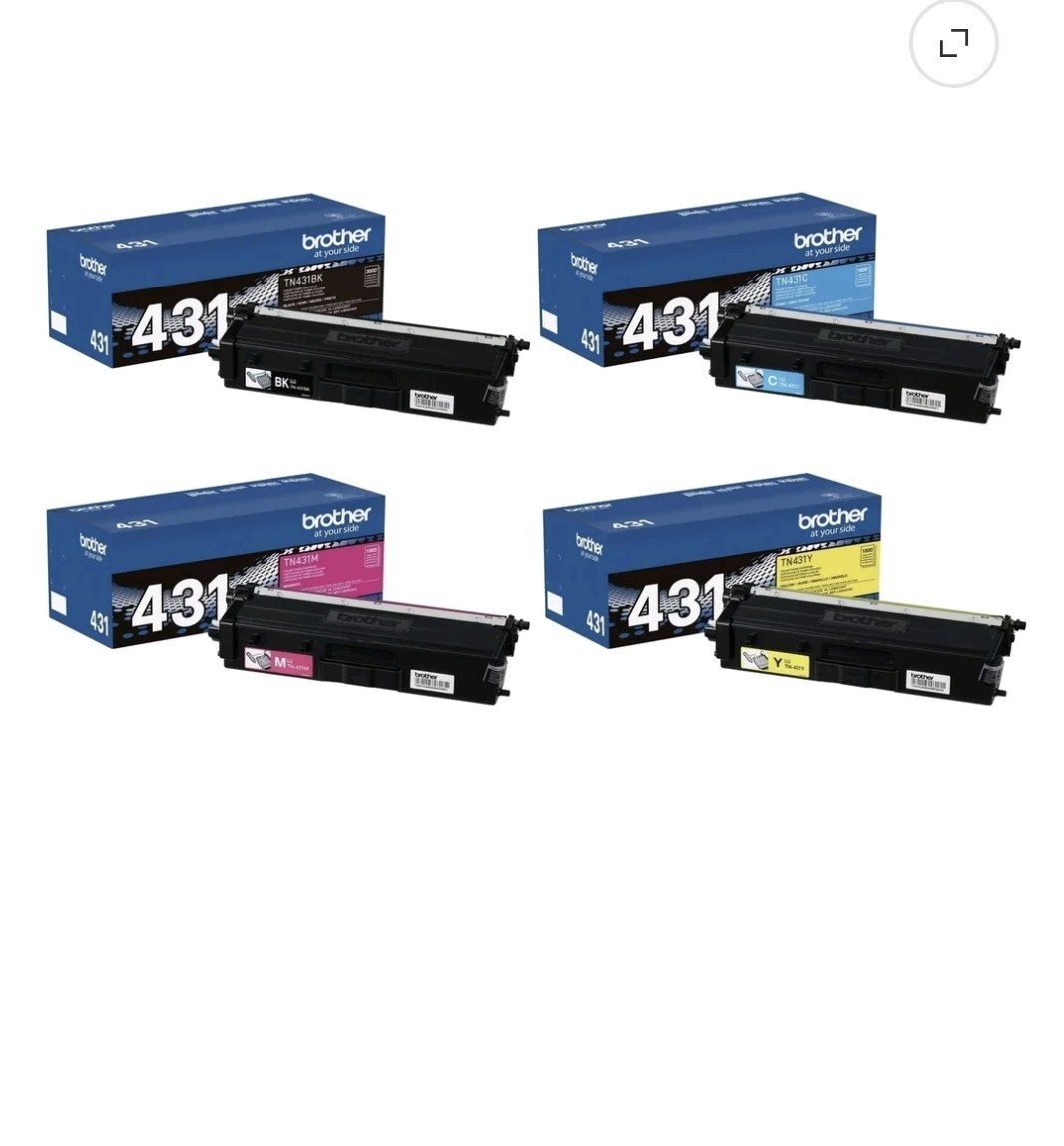 TN431 Toner Cartridge Set, Cyan/Magenta/Yellow -