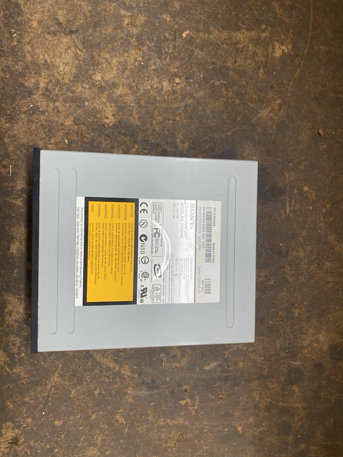 Sony CD-R/RW Drive Unit CRX216E