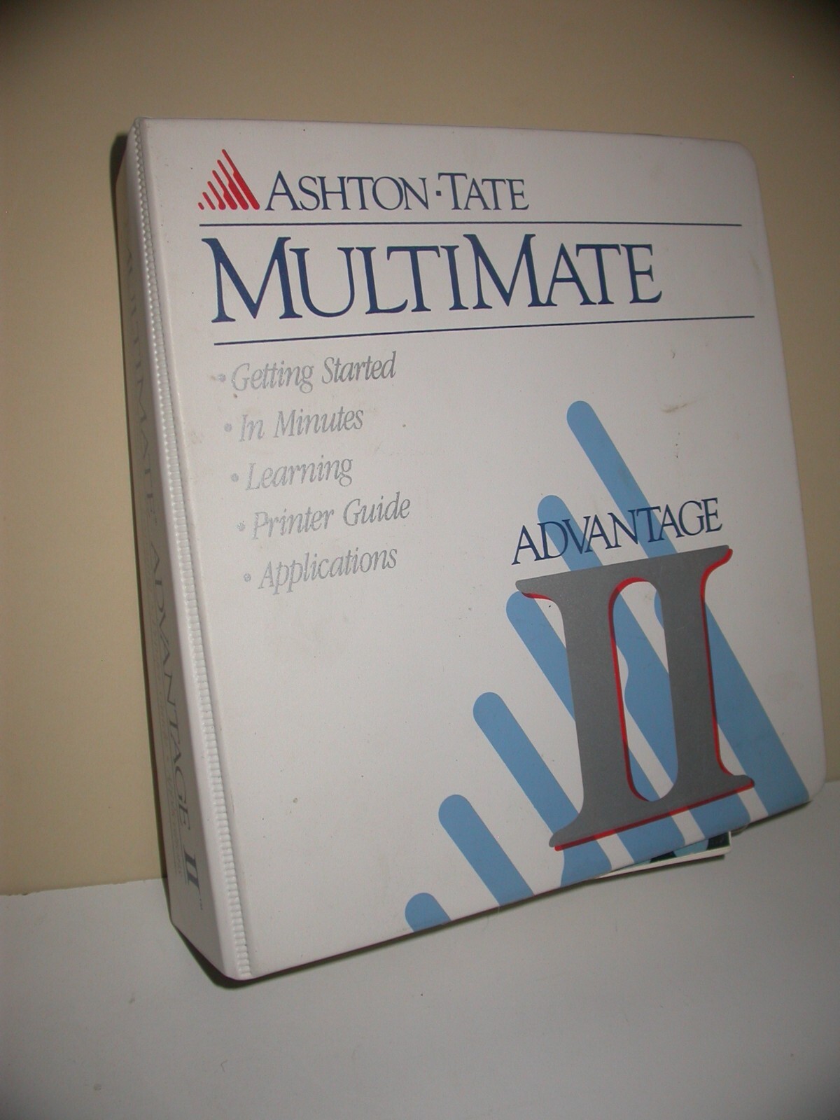 Vintage Ashton Tate Multimate Advantage II Manuals and Software 5.25" Floppies