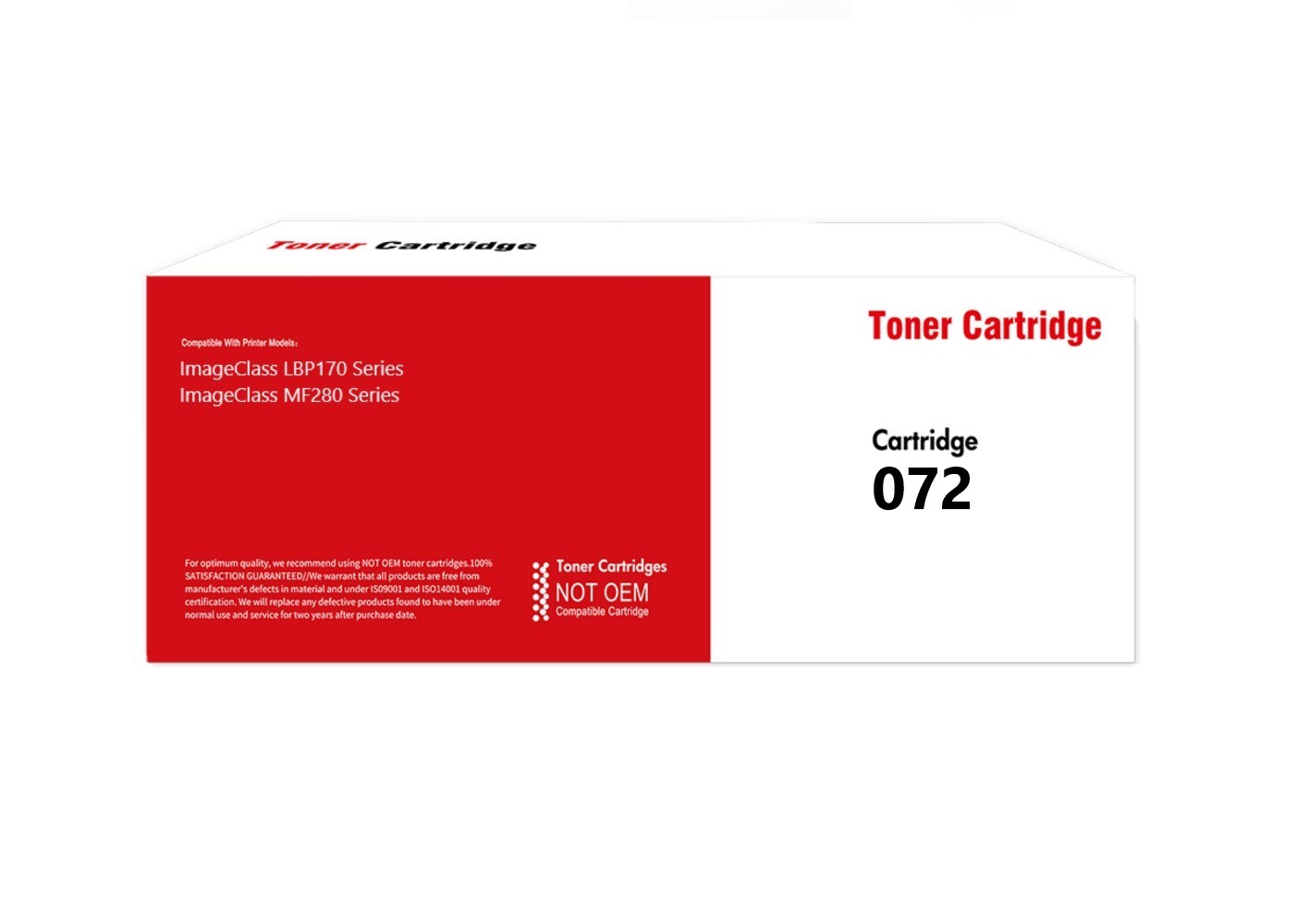 072 Black Toner Cartridge Compatible with Canon ImageClass LBP170 MF280 Series