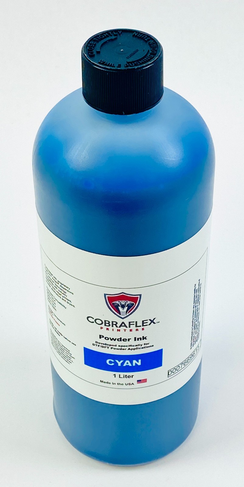 CobraFlex Powder Ink DTF DFT Pigment Cyan for Epson DX4 DX5 DX7 i3200 1Liter