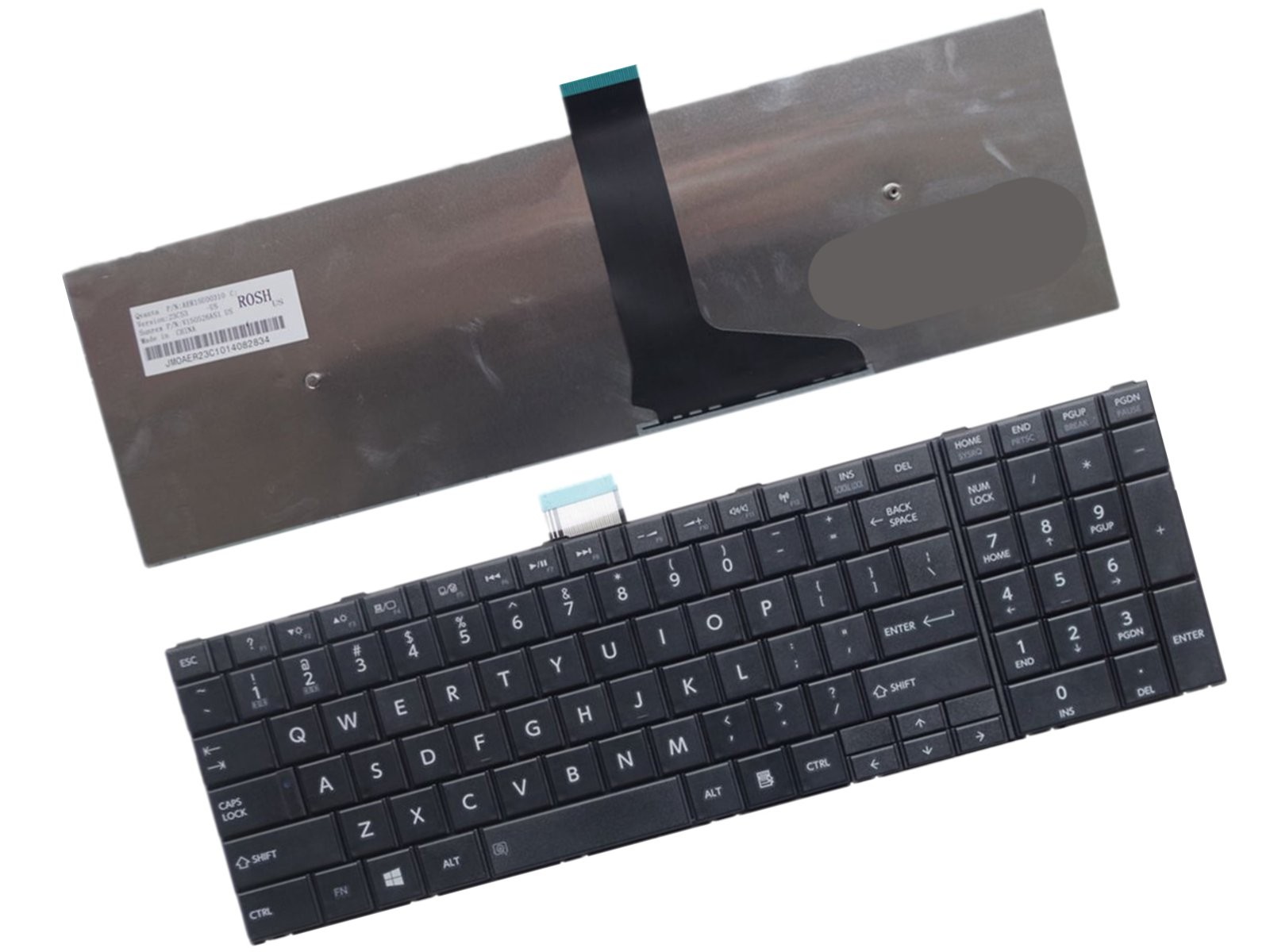 New Toshiba Satellite C55-A5390 C50D-ABT2N11 Laptop US Keyboard