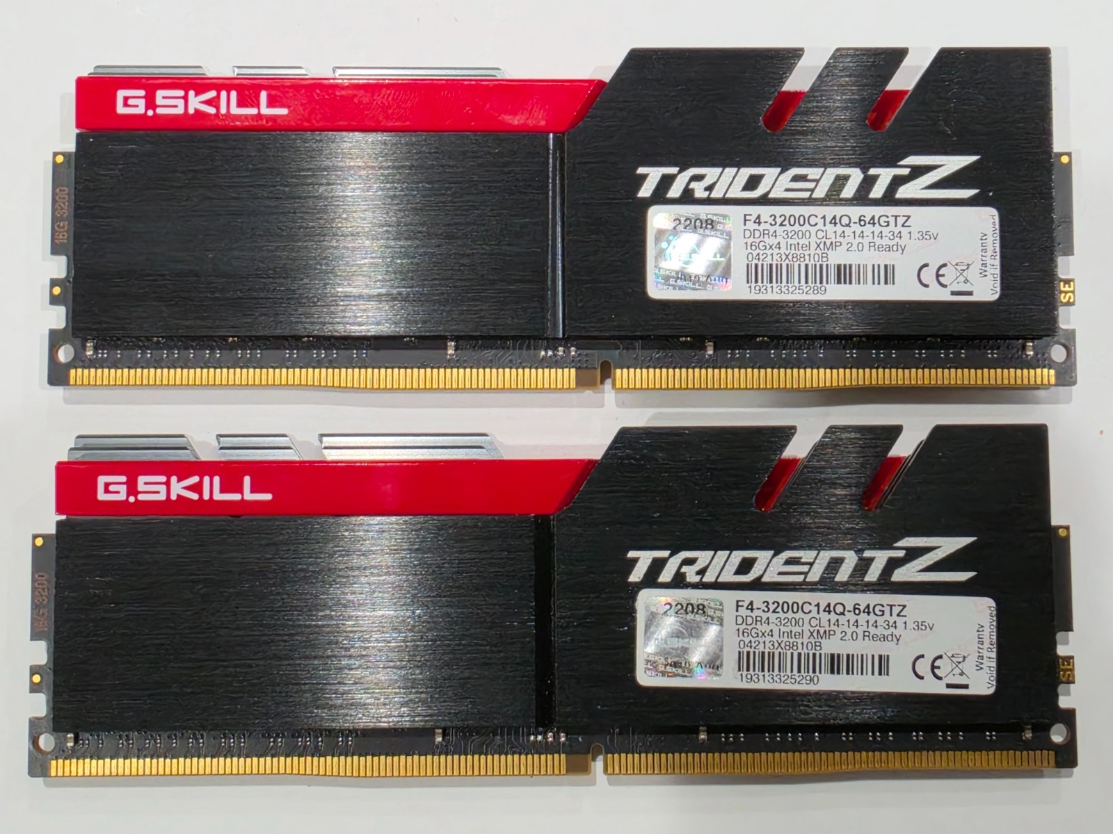 ✔✔ G.SKILL TridentZ 32GB (2x16GB) 3200 MHz *14-14-14-34* (B-Die) DDR4 (CL14)