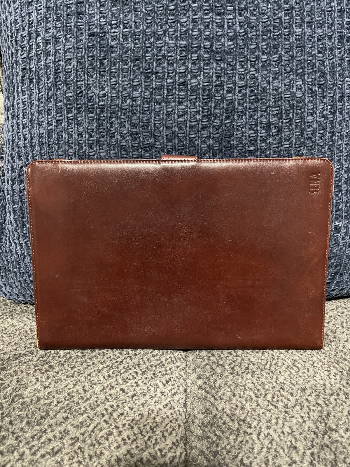 SENA brown leather folio case for MacBook Air 13 Inch A1932 2019