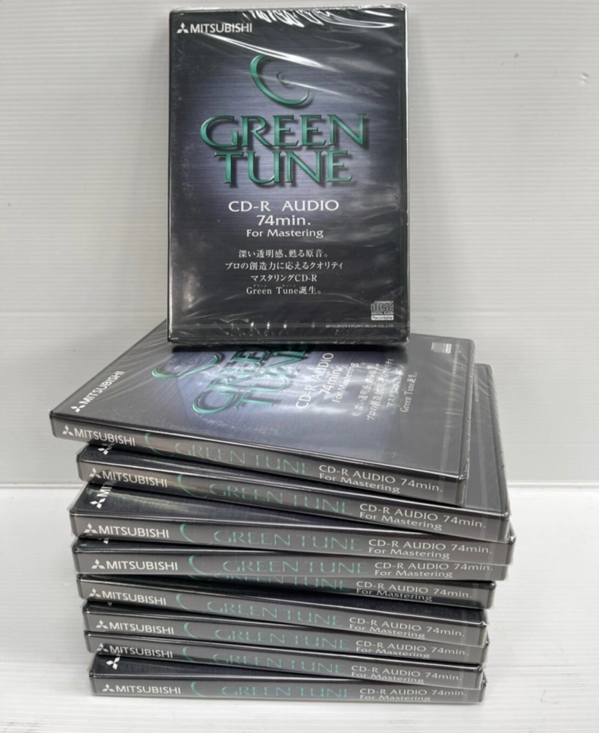 Mitsubishi Green Tune CD-R Audio 74 min For Mastering MUR74GT1 Japan 30 packs