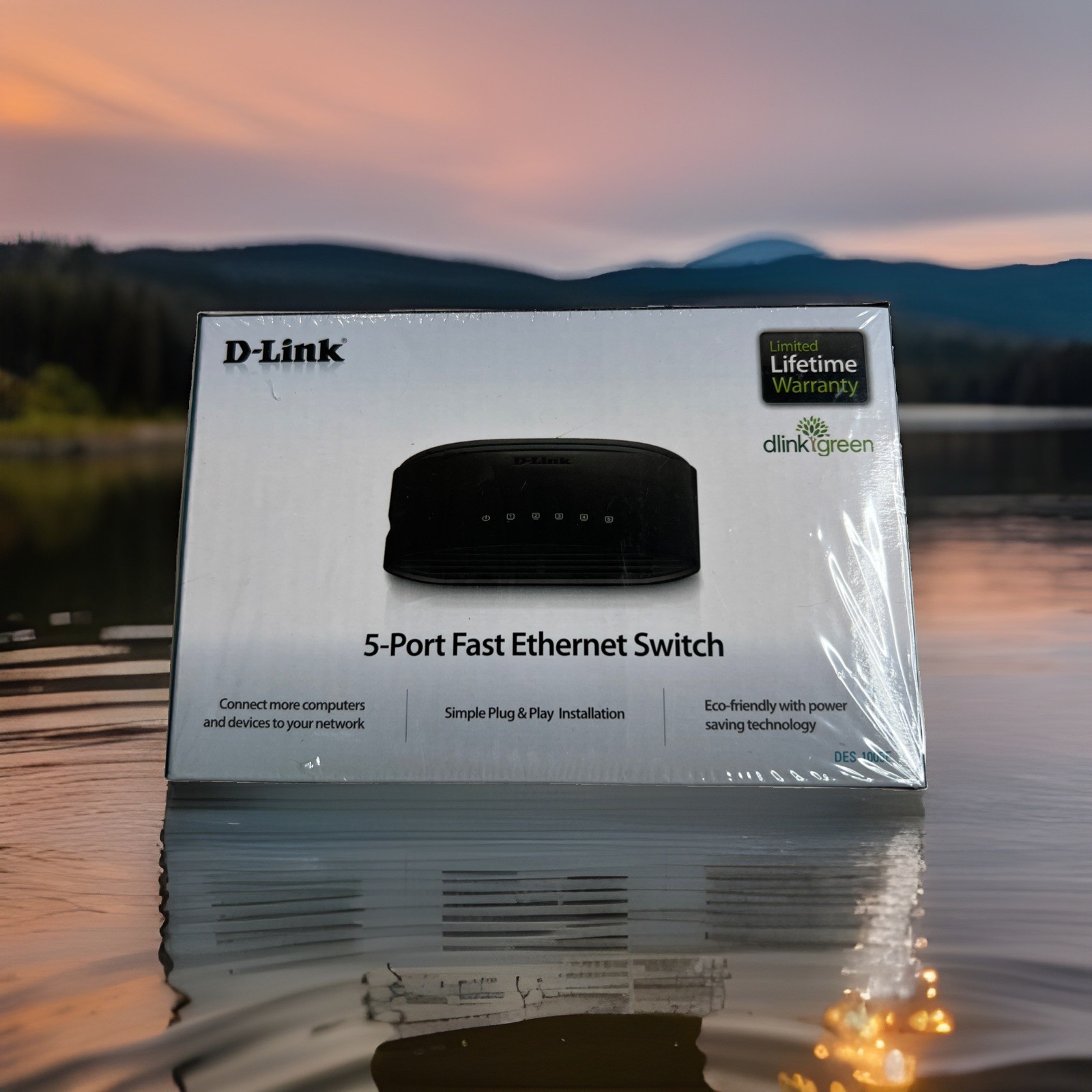 Ethernet Switch D-Link DES-1005E 5-Port Fast Ethernet Switch - SEALED New