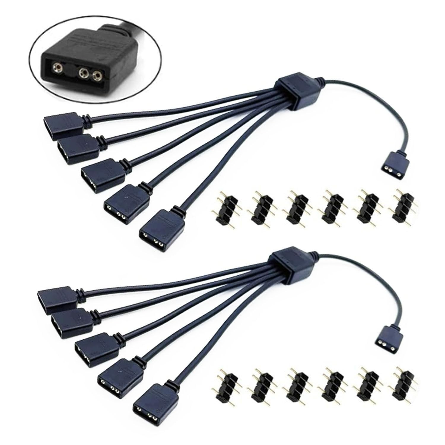 Dushochn ARGB LED Synchronous Cable for Computer Chassis CPU Heat Sink and 5V...