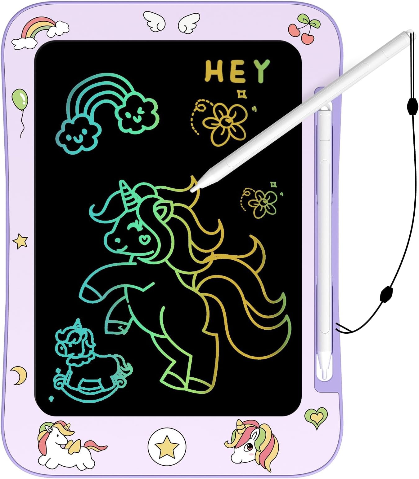 Genialba LCD Writing Tablet for Kids, Colorful Screen Drawing Board for 3-7 Y...