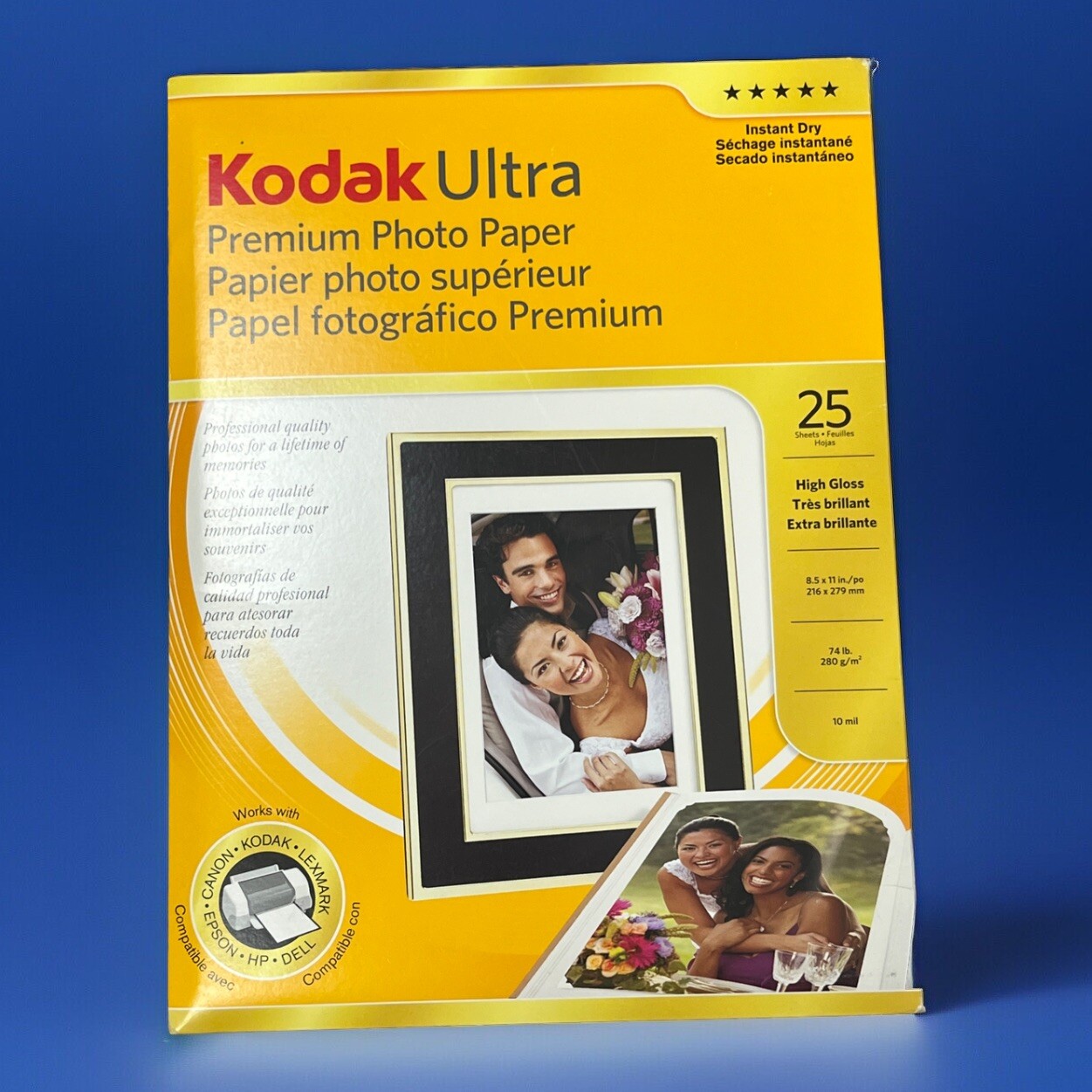 Kodak Ultra Premium Photo Paper Hi Gloss Printing Sheets 8.5 x 11 10ml 13 Sheets
