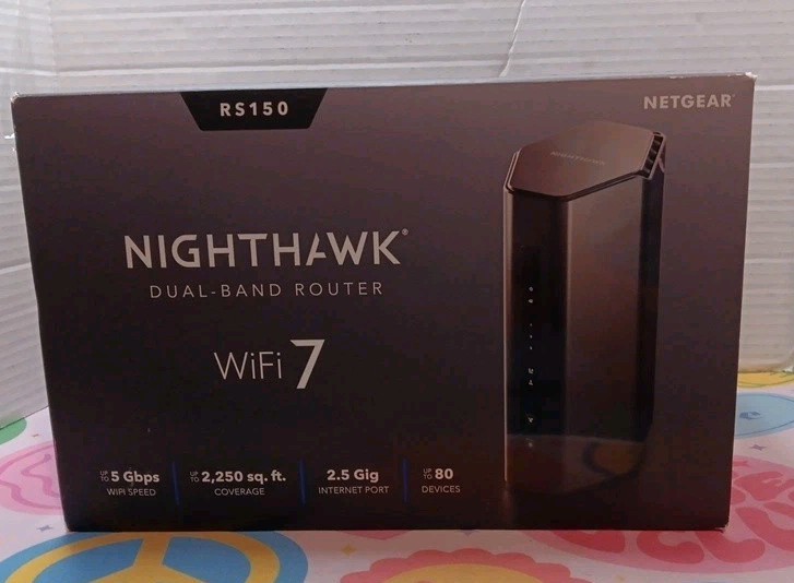 Netgear Nighthawk RS150 Dual-Band Router WiFi 7 RS150-100NAS NEW