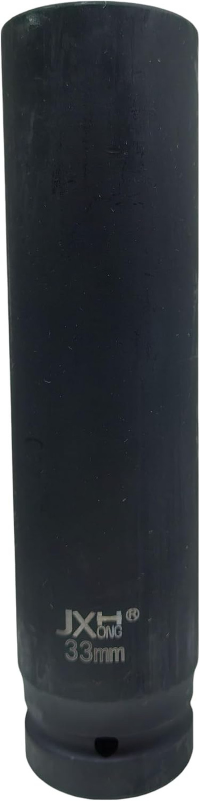 1-Inch Drive 33Mm Extra Deep Impact Socket，8-Inch Long，6-Point Metric Truck Whee