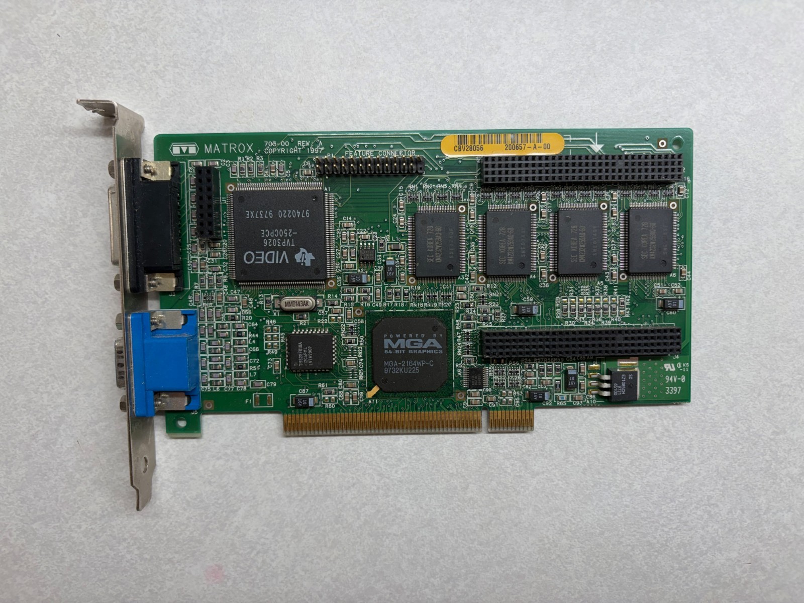 Matrox Millennium II 8MB PCI MIL2P/8N Video Graphic Card