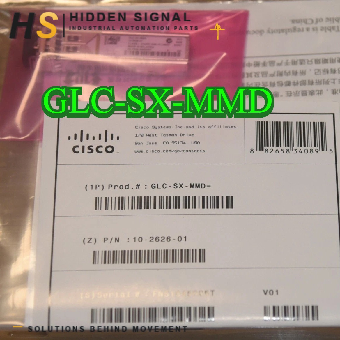 GLC-SX-MMD NEW Sealed Cisco 1000BASE-SX SFP 850nm 550m LC MMF Transceiver Module