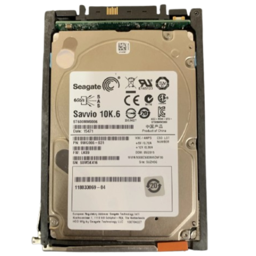 EMC Seagate 600GB 10K SAS 6Gb/s 2.5" SFF Enterprise HDD 118033069-04