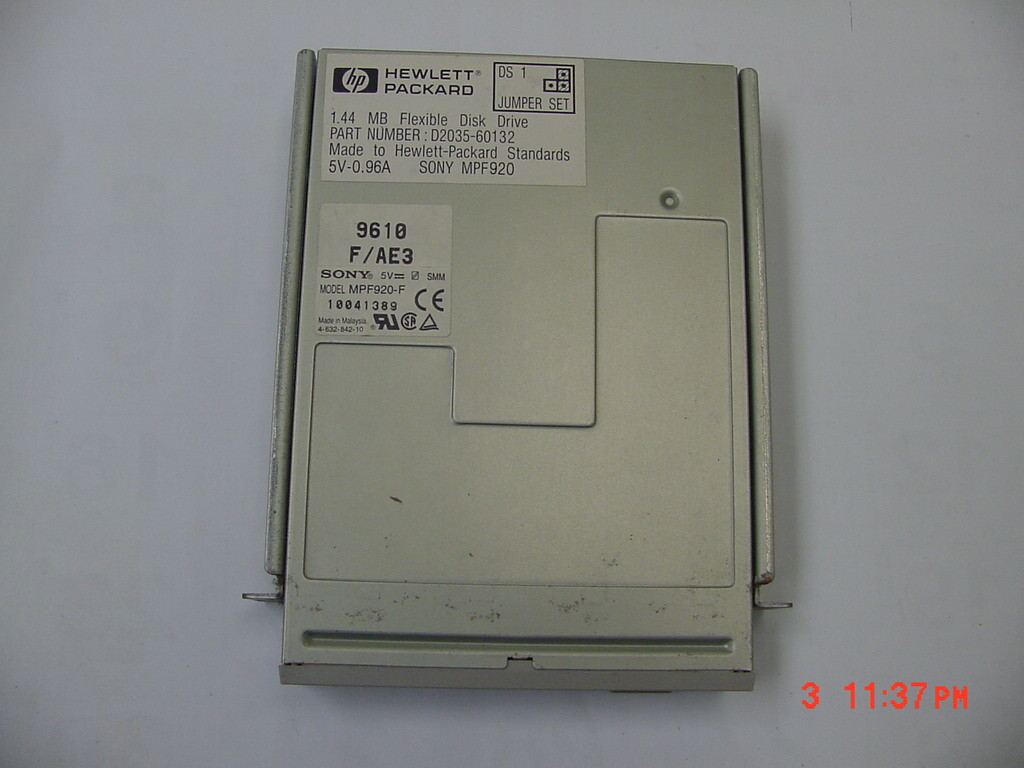 HP D2035-60132 1.44MB INTERNAL FLOPPY DRIVE SONY MPF920-F  