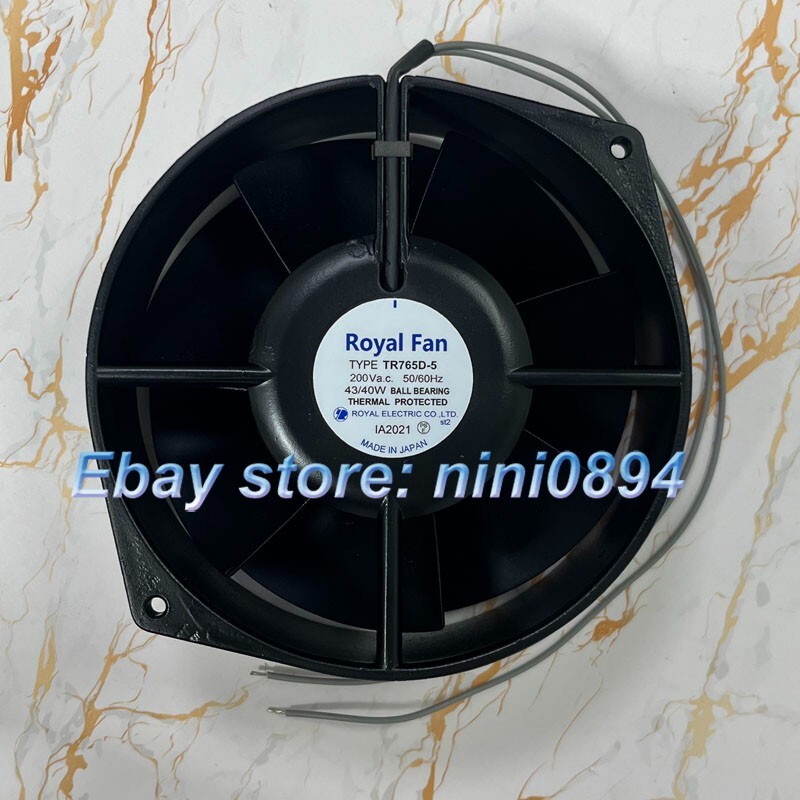 Royal Fan TR765D-5 200VAC 43 / 40W Axial Flow High Temperature Resistant Fan