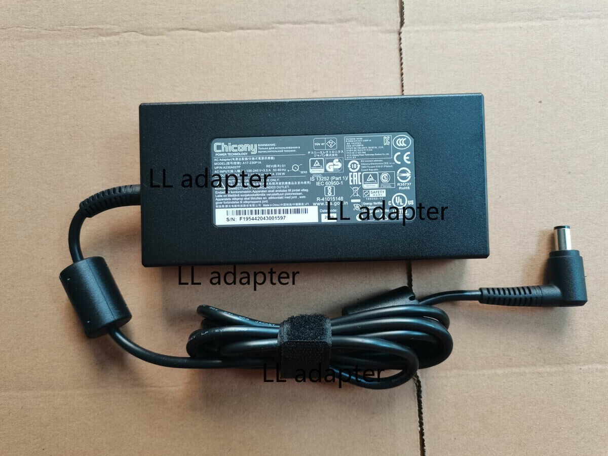Original 19.5V 11.8A A17-230P1A For MSI GL65 Leopard 10SFK-062 OEM Chicony 230W