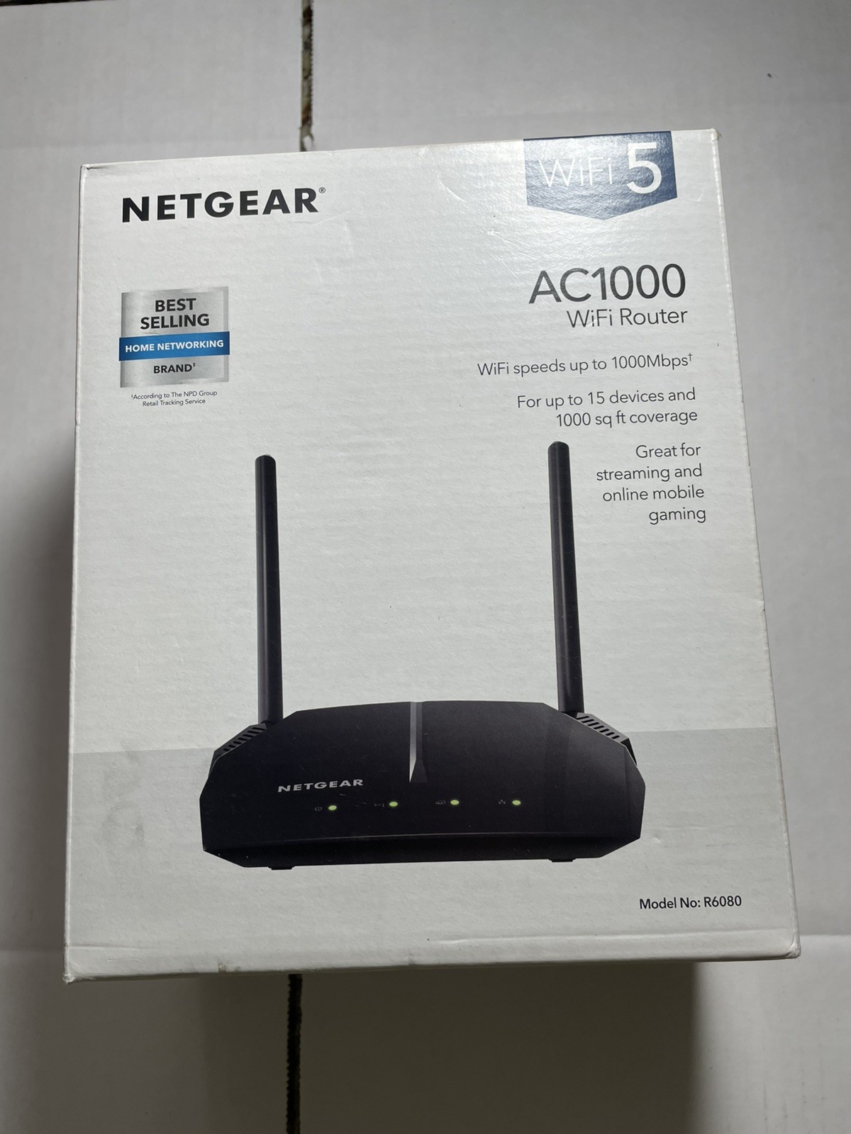 Netgear AC1000 WiFi Router Model No: R6080 1000Mbps, Long Range