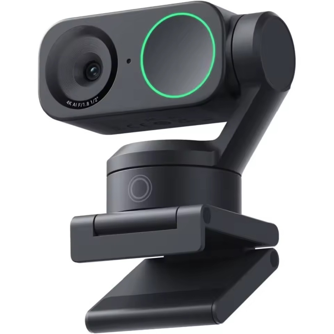 Insta360 Link 2 Pro – 4K PTZ Webcam for PC/Mac, 1/1.3” Sensor, LowLight, AI T...