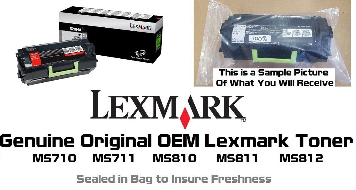 New Genuine Lexmark 520HA High Yield Toner MS710 MS711 MS811 52D0HA0 NO BOX