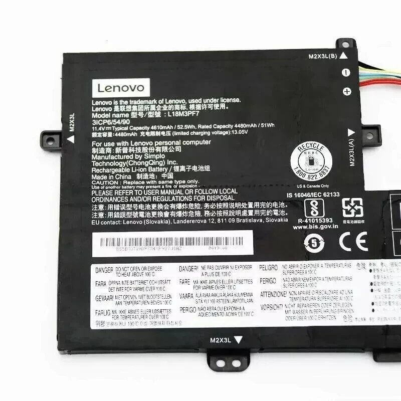 0EM L18L3PF2  Genuine Battery for Lenovo ideapad S340-15IWL/15API/15IIL Flex15IW