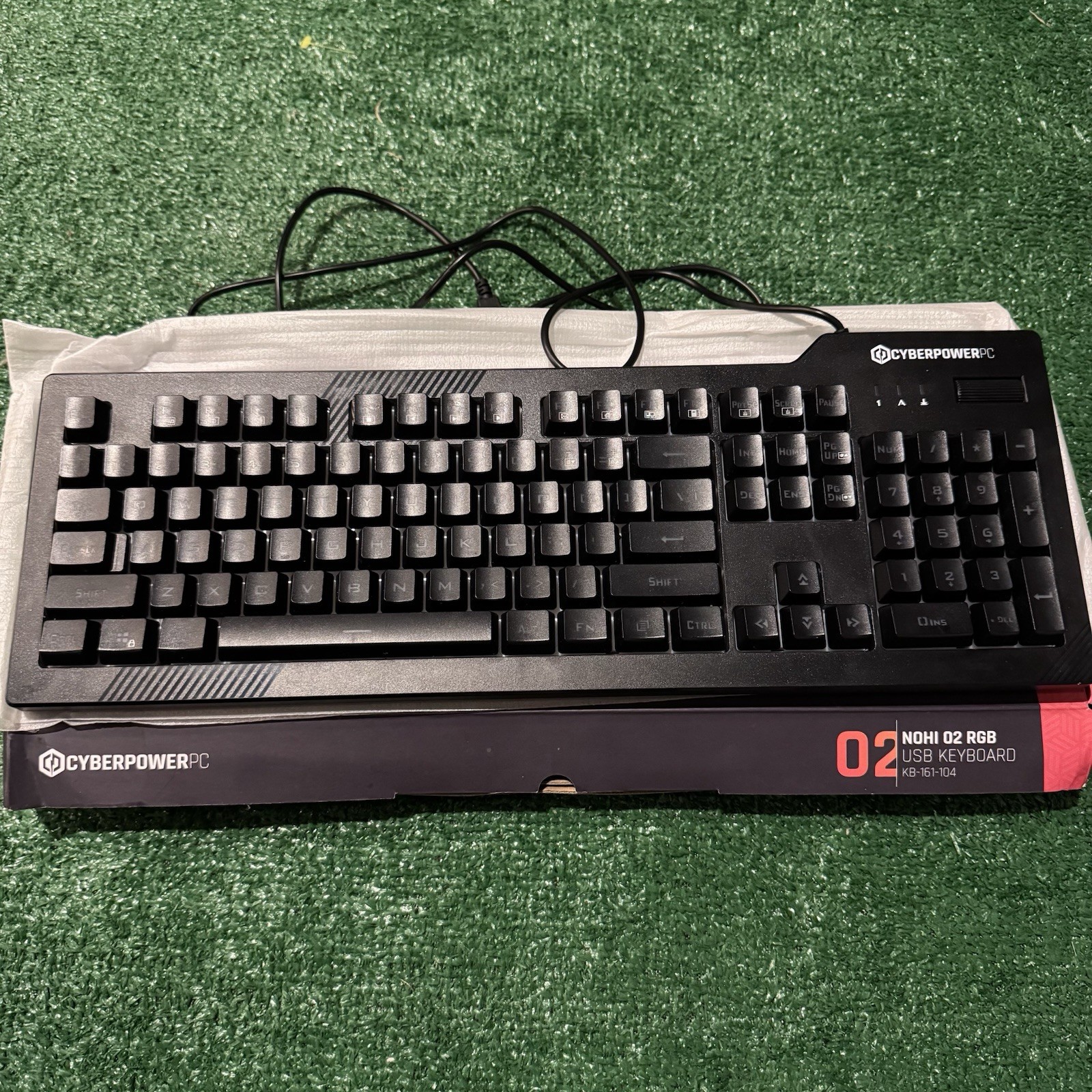 Cyberpower PC Wired LED Gaming Keyboard Play Ready  NOHI 01 KB-161-306