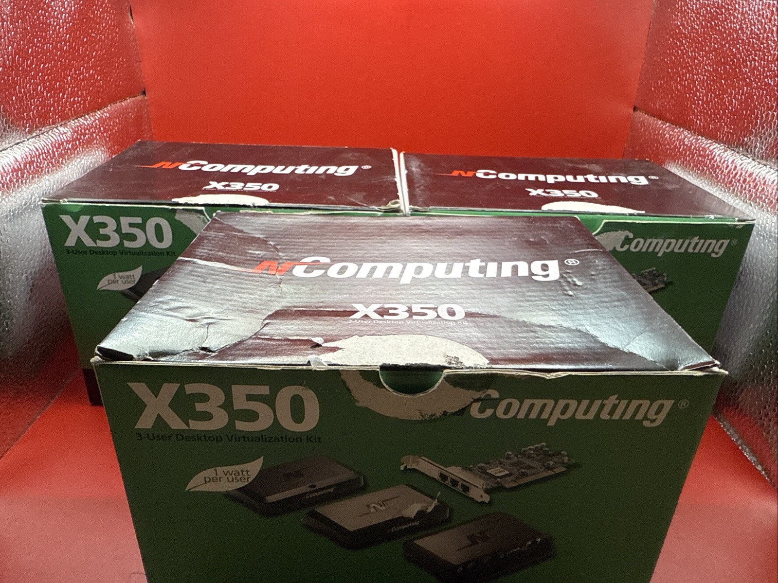 Lot Of 3 nComputing X350 Virtual Desktop Virtually Open Box