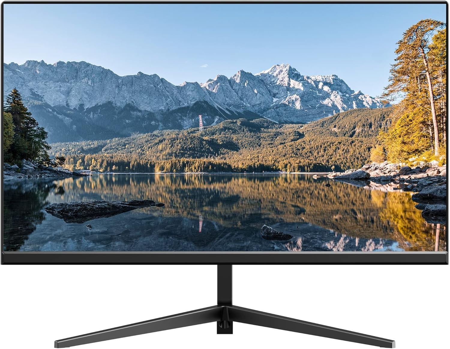 22 Inch 1080P Monitor Screen Thin LED PC Monitor w/HDMI & VGA Built-in Speaker