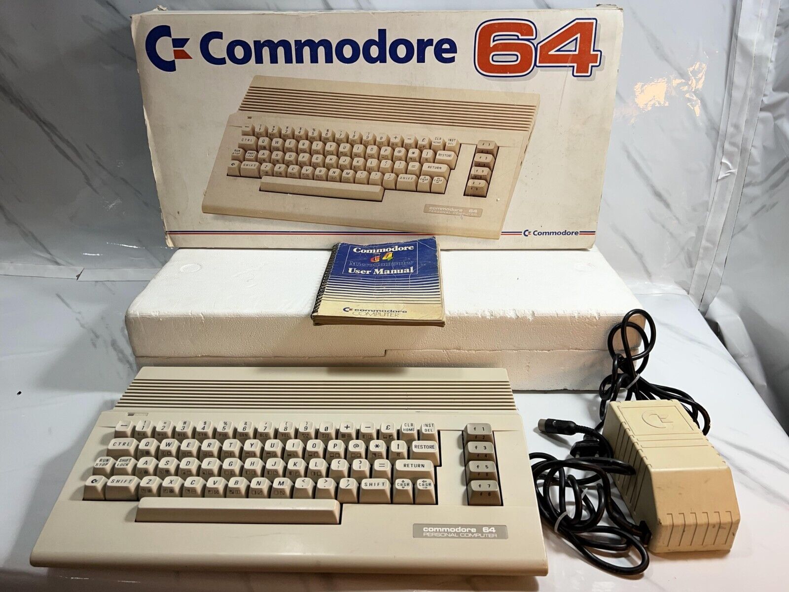 Vintage Commodore C64C, personal computer BOXED PAL