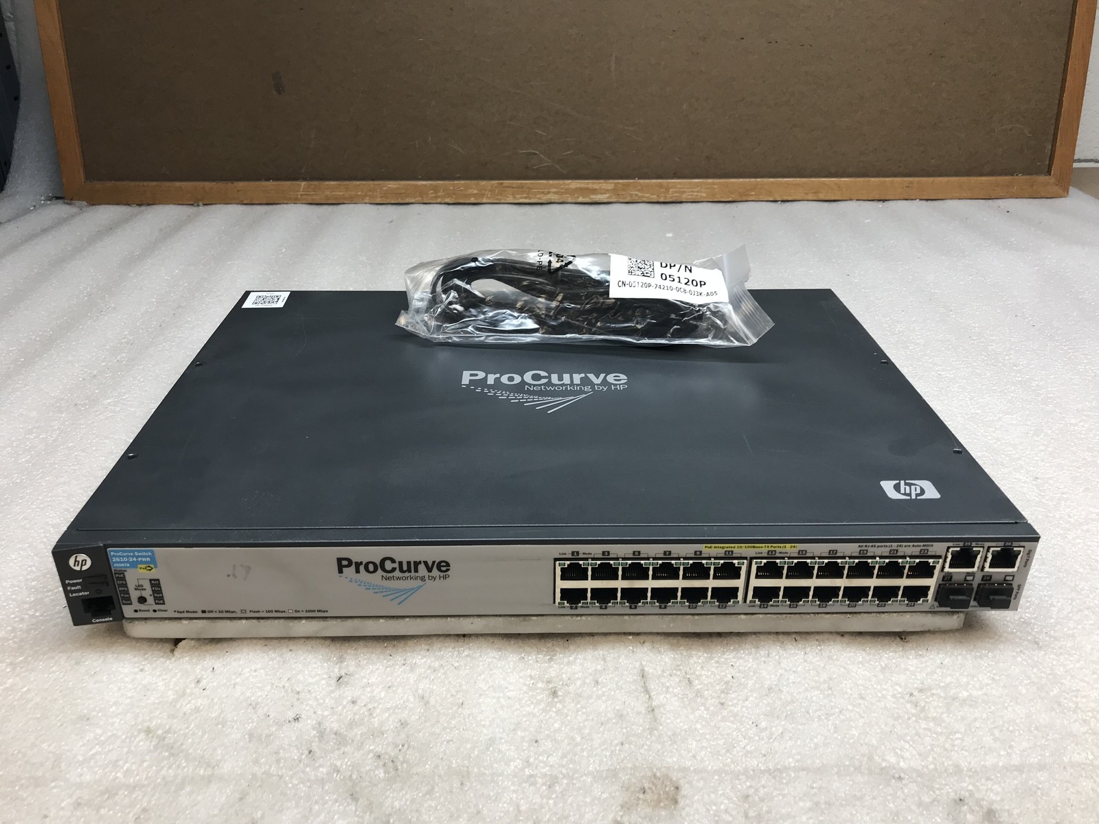 HP ProCurve Switch 2610-24-PWR PoE Ethernet Network Switch J9087A w/ Power Cord