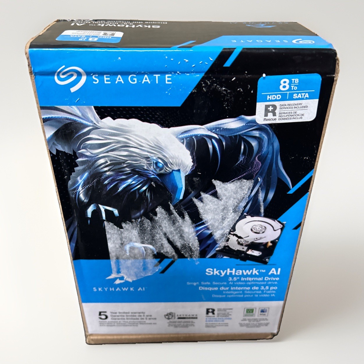 Seagate SkyHawk AI 8TB ST8000VEZ01 7200RPM 256MB SATA III 3.5 inch HDD