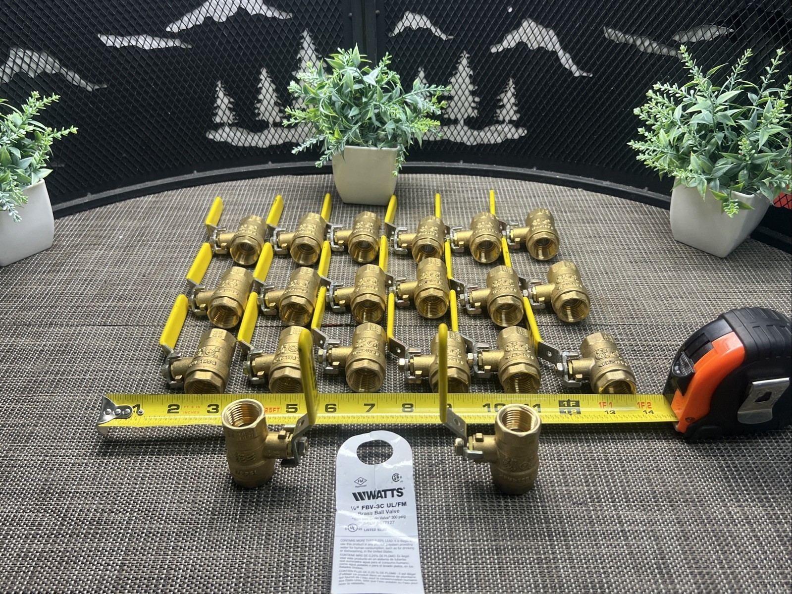 20 QTY BULK LOT — Watts 1/2" Brass Ball Valve FBV-3C UL/FM 0547102
