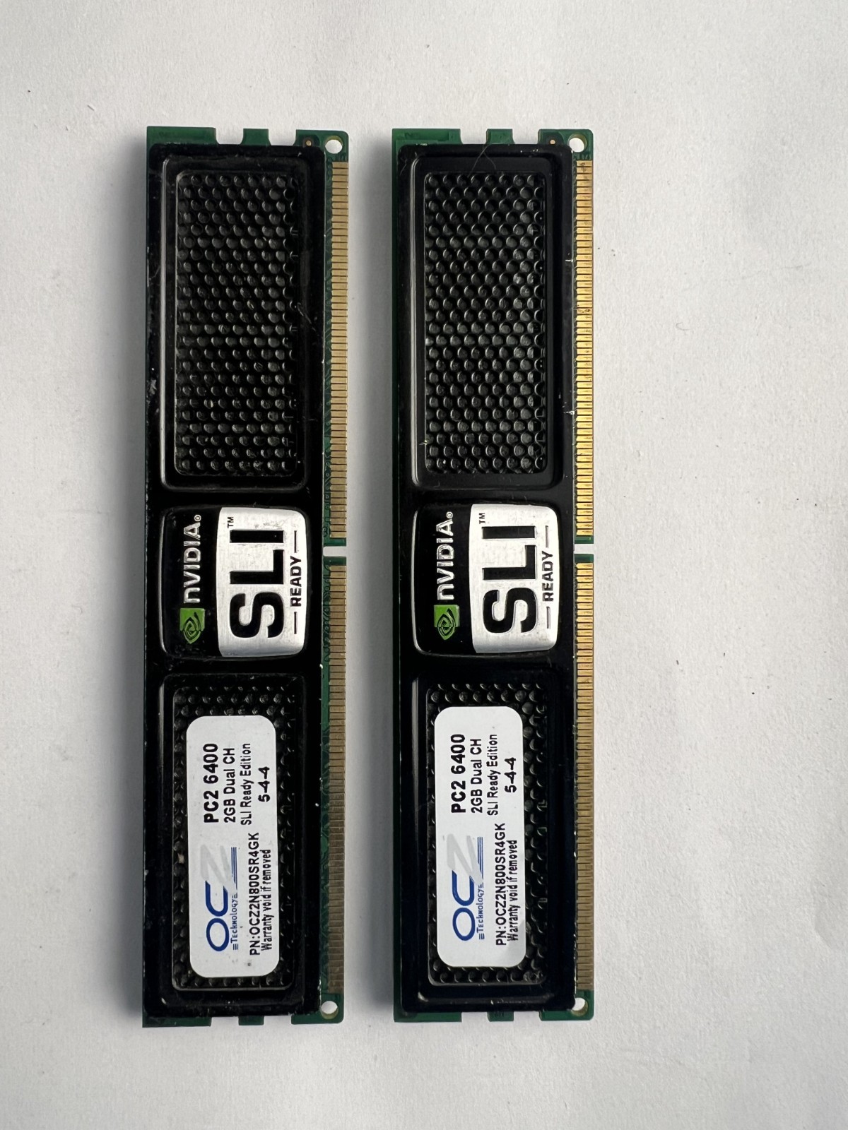 OCZ NVIDIA SLI Ready DDR2 4GB Kit 2x2GB PC2-6400 800MHz OCZ2N800SR4GK 5-4-4 2.1V