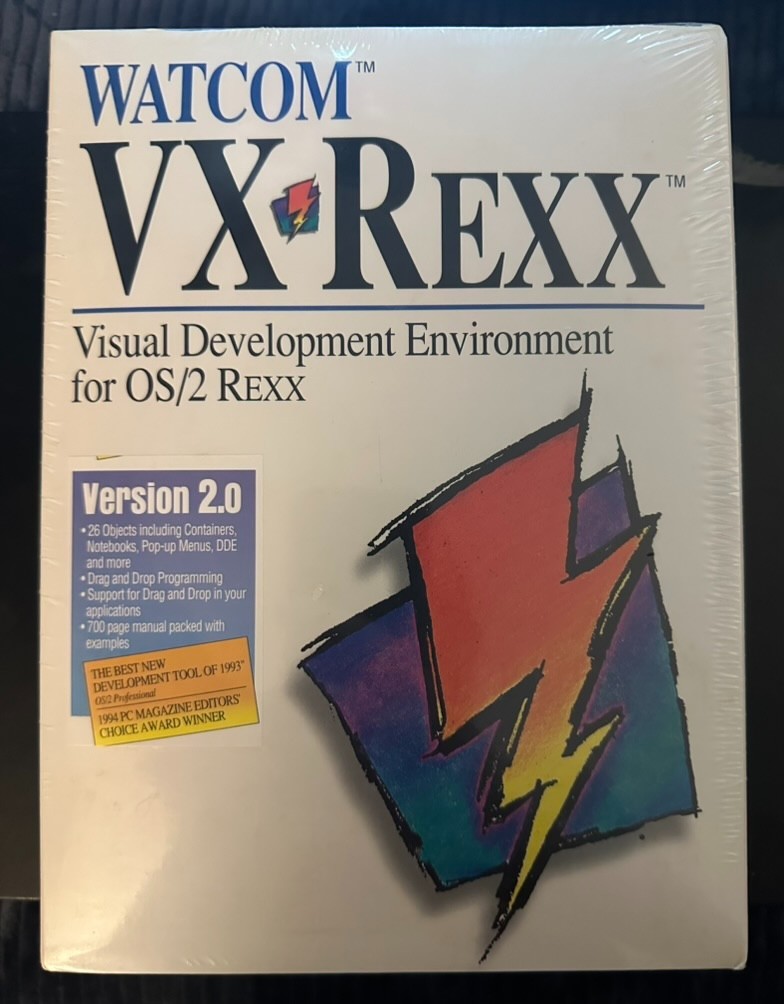 Watcom VX-REXX Version 2.0 for OS/2 - Factory Sealed New Old Stock NOS Rare