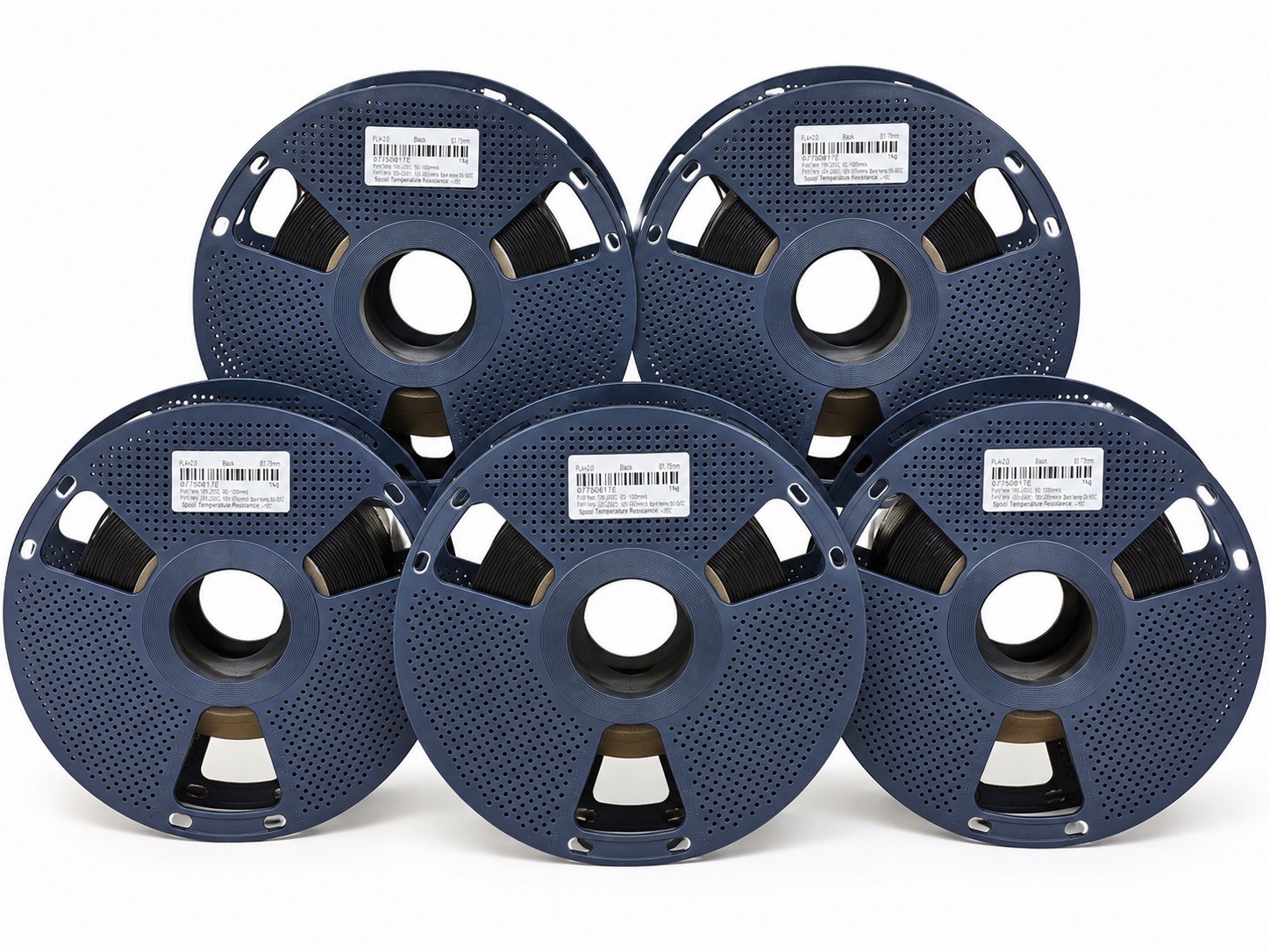 5 Pack Empty 1KG 3D Printer Filament Spools Reusable Plastic Refill Spool Holder