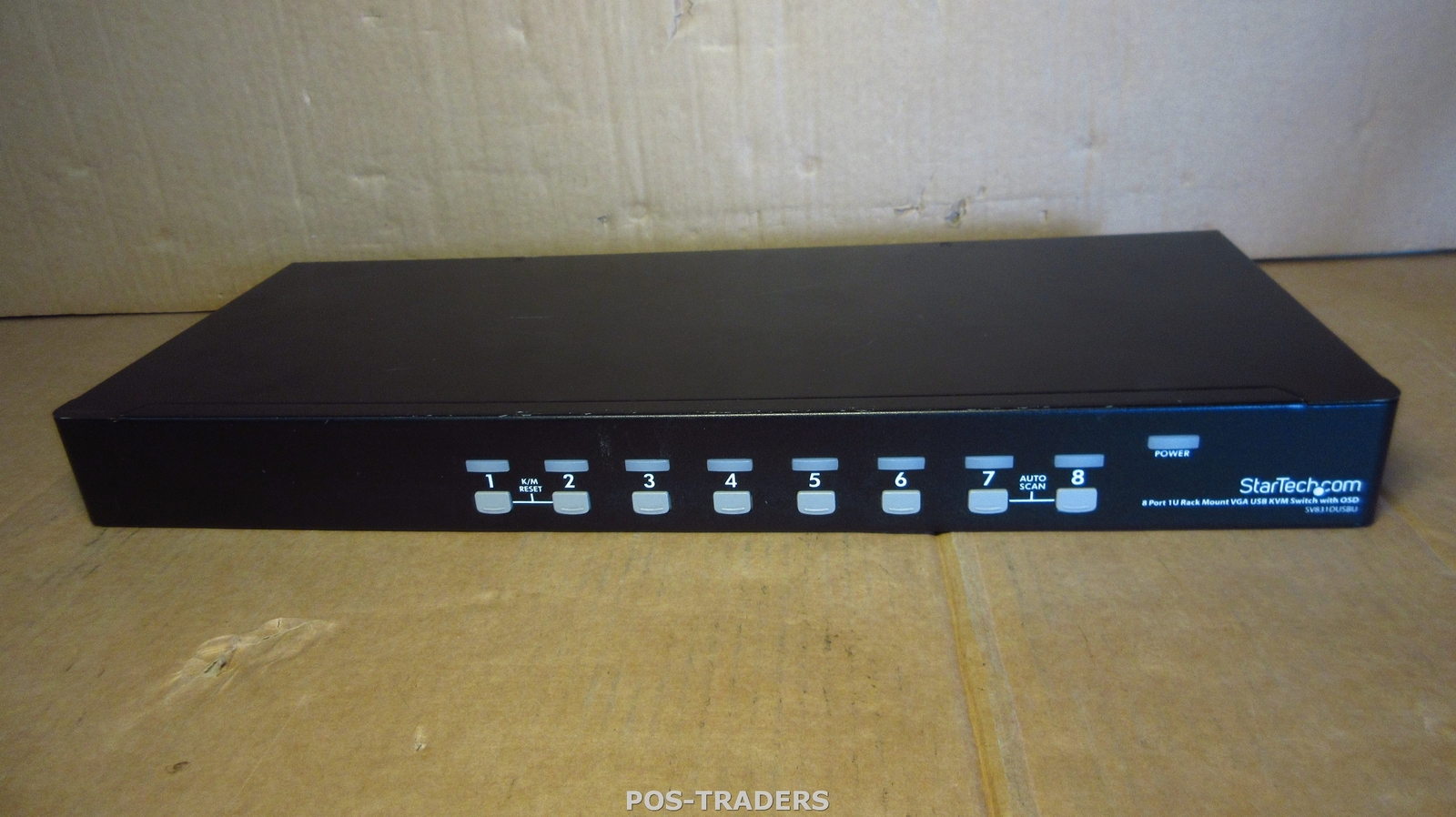 StarTech SV831DUSBU 8-Port 1U Rackmount USB VGA KVM Switch with OSD - EXCL PSU