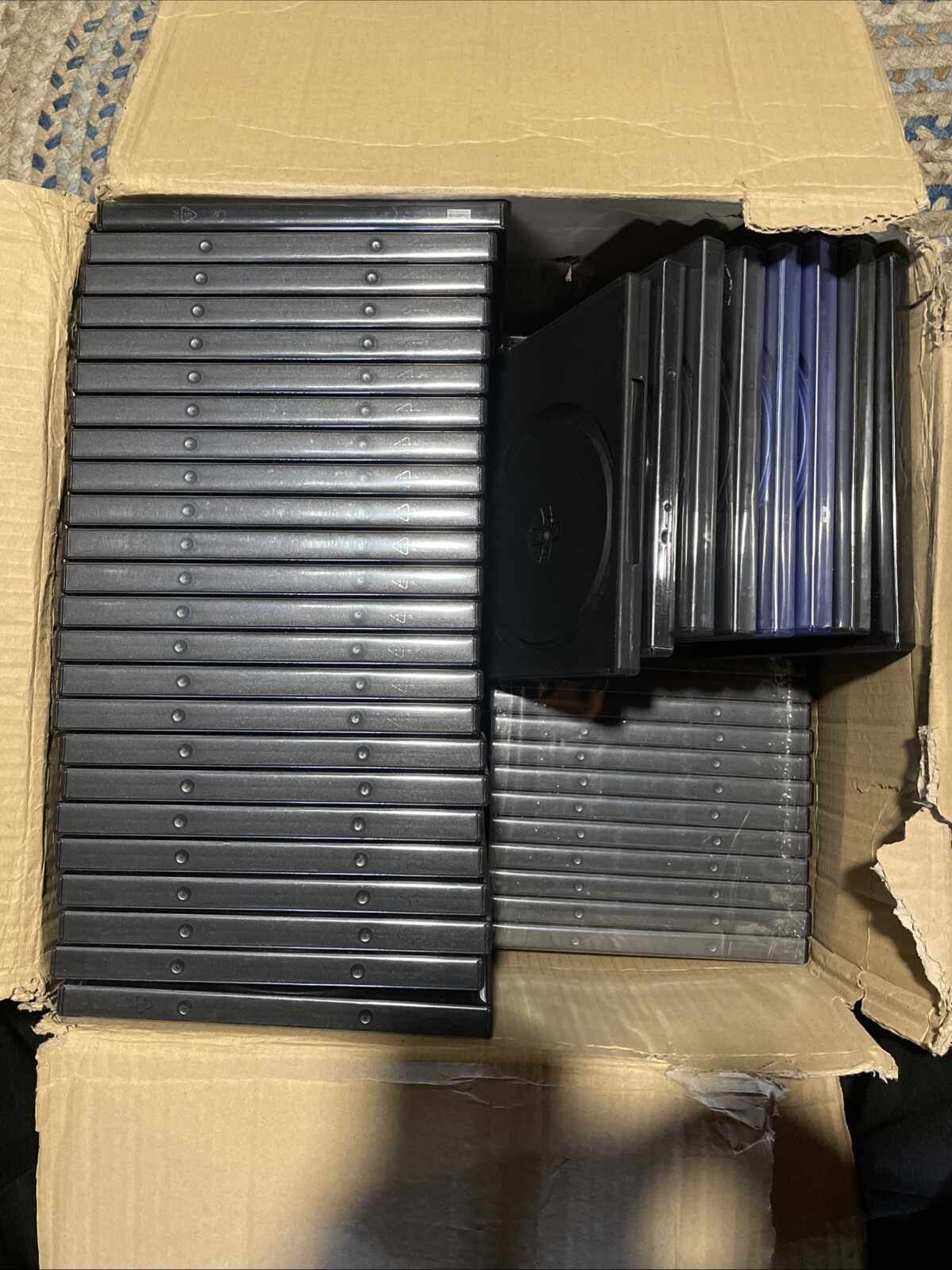 Lot Of 82, Mix Of Single And Double DVD Cases 14MM