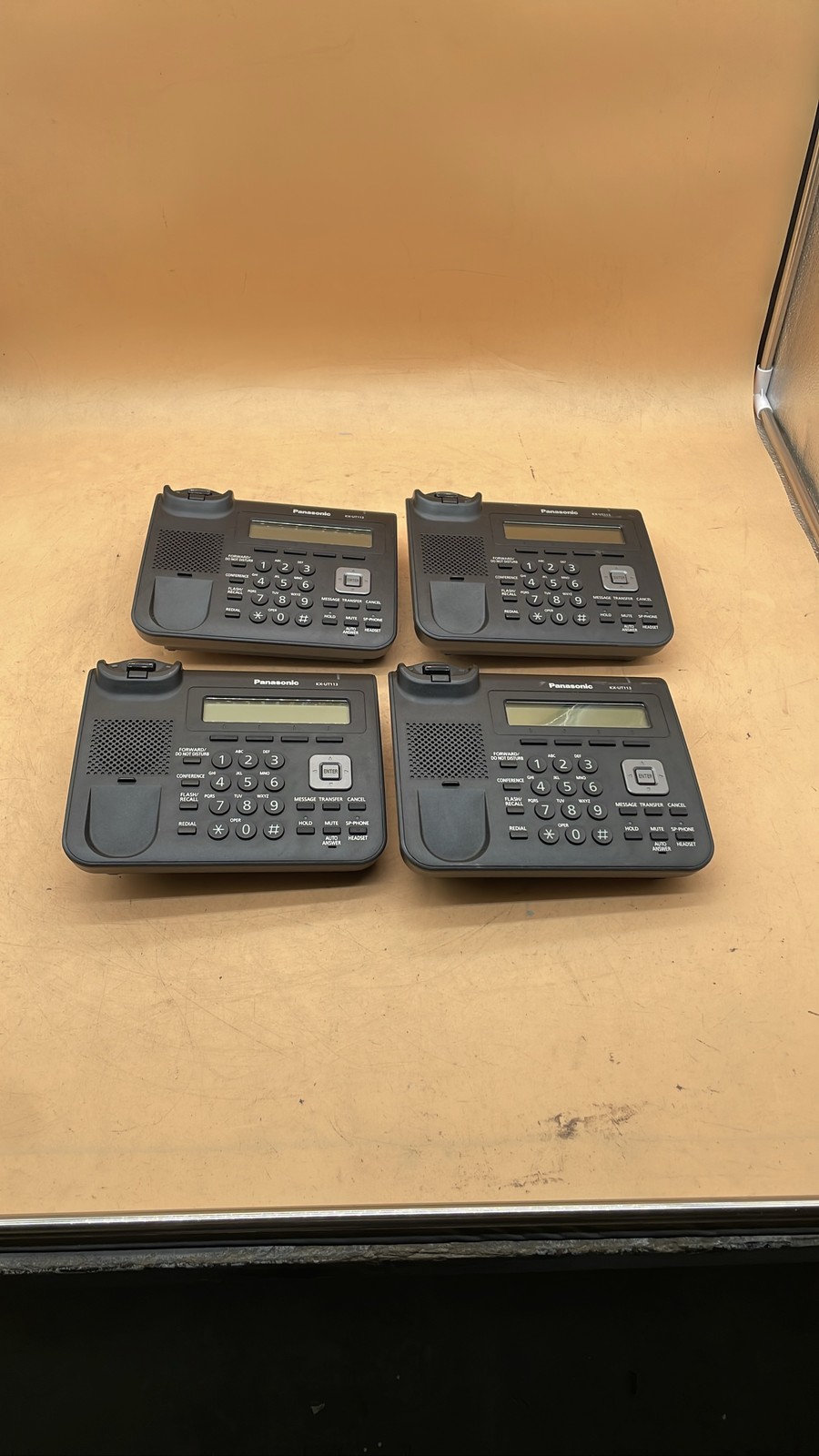 Panasonic KX-UT113-B SIP IP Base Unit Only Office Desk Phone Telephone Lot of 4