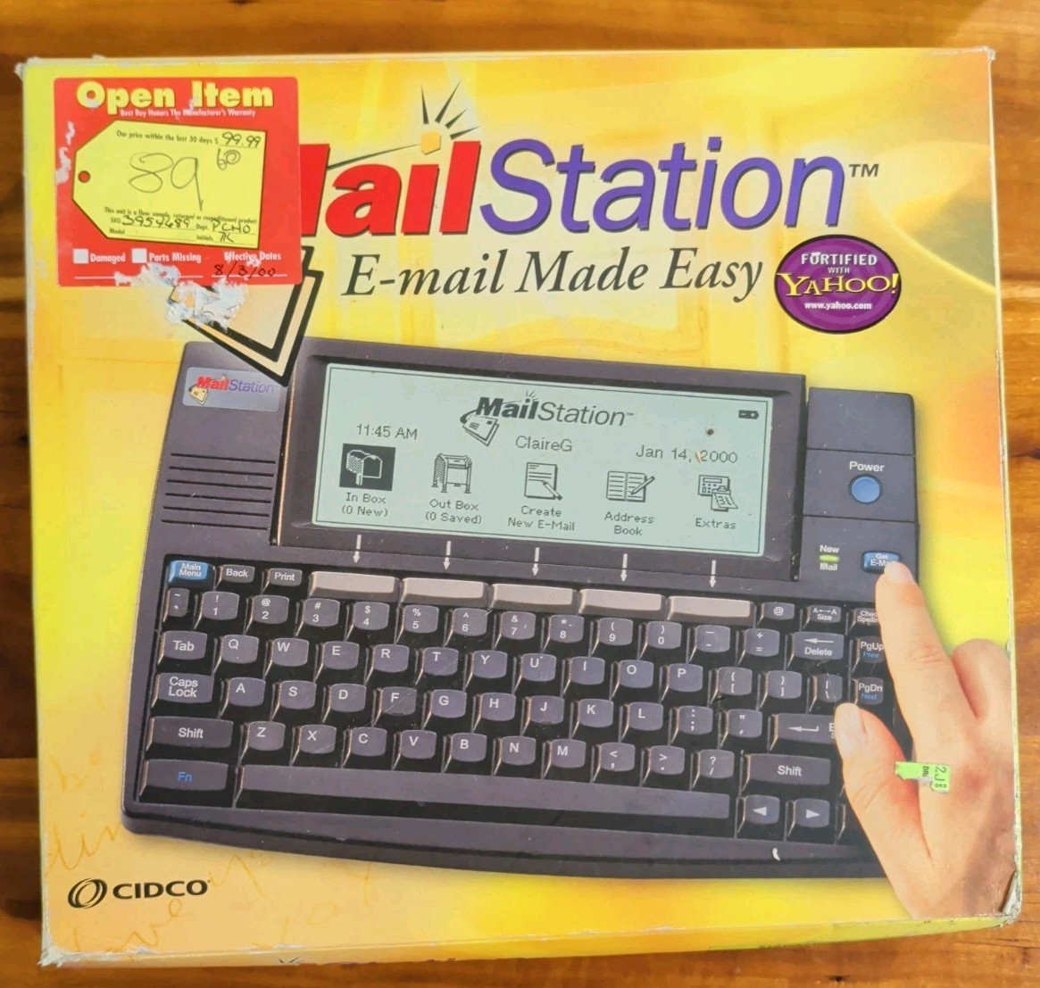 Vintage Cidco MailStation, E-mail Without The PC, New Open Box, Not Tested As Is