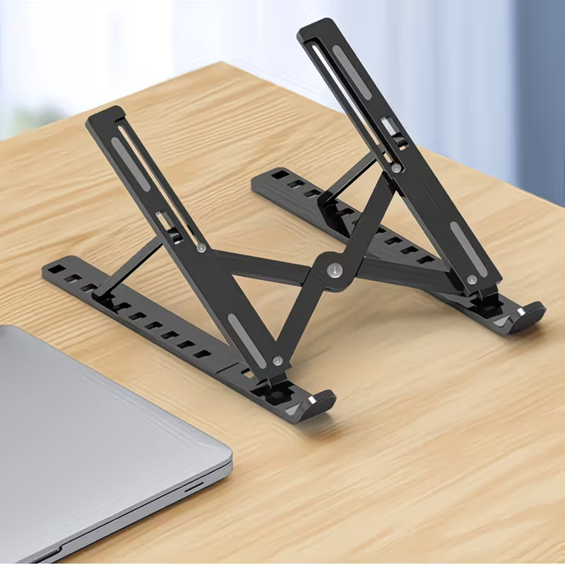 Portable Laptop Stand Adjustable Height Foldable Riser Ergonomic Holder For Desk