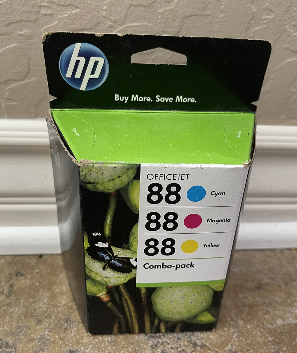 HP 88 YELLOW CYAN MAGENTA/ Black Ink Cartridges CC606FN Exp 2013 SEALED