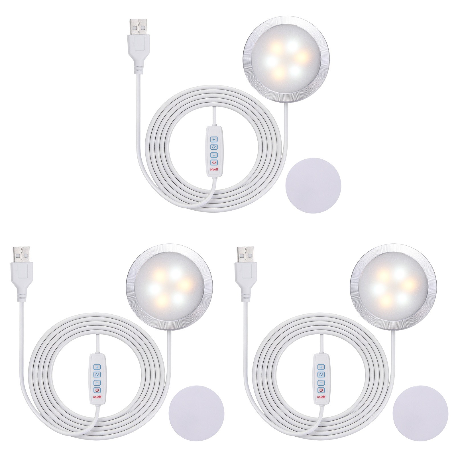 3D Printer LED Lamp Kit 001 with Switch 3 Colors Adjustable 3 Pcs